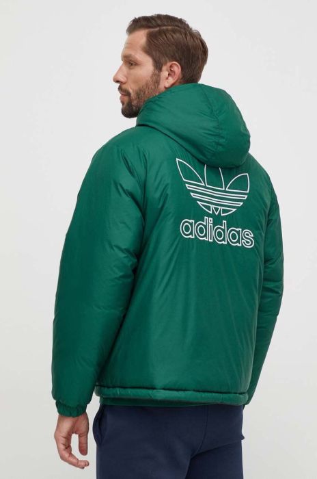 Двостороння куртка adidas Originals чоловіча колір чорний зимова oversize (3609986) Двостороння куртка adidas Originals чоловіча колір чорний зимова oversize (3609986)