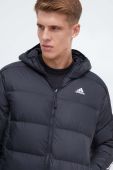 Пухова куртка adidas чоловіча колір чорний зимова (3557997)
