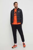 Пухова куртка adidas чоловіча колір чорний перехідна (3609990)
