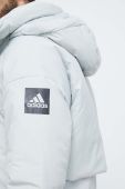 Пухова куртка adidas чоловіча колір зелений зимова (3634953)