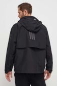 Куртка adidas чоловіча колір чорний перехідна oversize Куртка adidas чоловіча колір чорний перехідна oversize