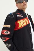 Куртка-бомбер Guess Originals x Hotwheels чоловічий колір чорний перехідна