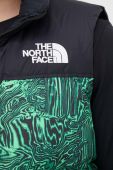 Пухова безрукавка The North Face чоловічий колір зелений зимовий Пухова безрукавка The North Face чоловічий колір зелений зимовий