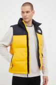 Пухова безрукавка The North Face чоловічий колір жовтий зимовий Пухова безрукавка The North Face чоловічий колір жовтий зимовий