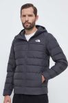 Пухова куртка The North Face чоловіча колір сірий зимова Пухова куртка The North Face чоловіча колір сірий зимова