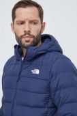 Пухова куртка The North Face чоловіча колір синій перехідна