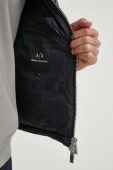 Пухова безрукавка Armani Exchange чоловічий колір чорний