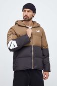 Куртка Puma чоловіча колір коричневий зимова Куртка Puma чоловіча колір коричневий зимова