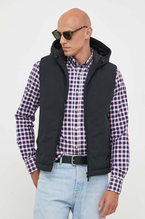 Безрукавка Paul&Shark чоловічий колір чорний зимовий Безрукавка Paul&Shark чоловічий колір чорний зимовий