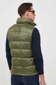 Пухова безрукавка La Martina чоловічий колір зелений перехідний Пухова безрукавка La Martina чоловічий колір зелений перехідний