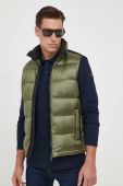 Пухова безрукавка La Martina чоловічий колір зелений перехідний Пухова безрукавка La Martina чоловічий колір зелений перехідний