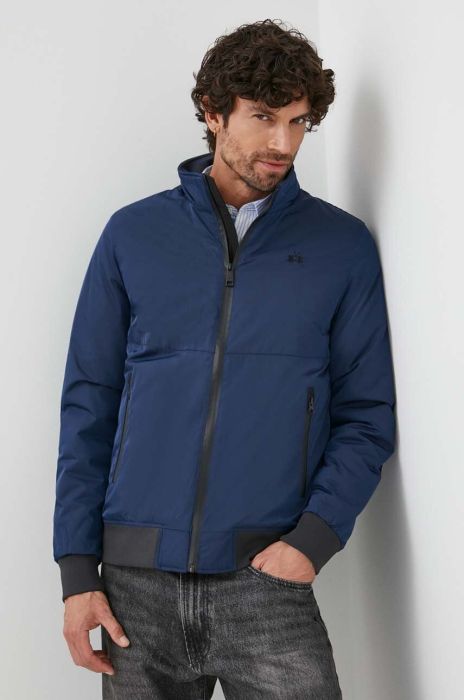 Куртка La Martina чоловіча колір синій перехідна Куртка La Martina чоловіча колір синій перехідна