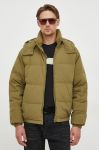 Пухова куртка United Colors of Benetton чоловіча колір зелений зимова Пухова куртка United Colors of Benetton чоловіча колір зелений зимова