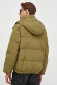 Пухова куртка United Colors of Benetton чоловіча колір зелений зимова Пухова куртка United Colors of Benetton чоловіча колір зелений зимова