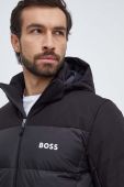 Пухова куртка Boss Green BOSS GREEN чоловіча колір чорний зимова Пухова куртка Boss Green BOSS GREEN чоловіча колір чорний зимова