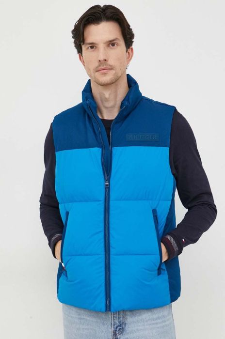 Безрукавка Tommy Hilfiger чоловічий зимовий колір блакитний Безрукавка Tommy Hilfiger чоловічий зимовий колір блакитний