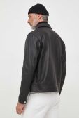 Шкіряна куртка BOSS чоловіча колір чорний перехідна (3621844) Шкіряна куртка BOSS чоловіча колір чорний перехідна (3621844)