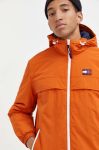 Куртка Tommy Jeans чоловіча колір помаранчевий зимова Куртка Tommy Jeans чоловіча колір помаранчевий зимова