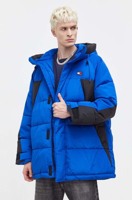Куртка Tommy Jeans чоловіча зимова oversize колір блакитний Куртка Tommy Jeans чоловіча зимова oversize колір блакитний