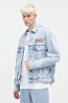 Джинсова куртка Tommy Jeans чоловіча перехідна oversize колір блакитний (3648114) Джинсова куртка Tommy Jeans чоловіча перехідна oversize колір блакитний (3648114)