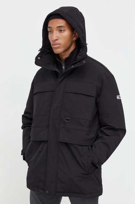 Куртка Tommy Jeans чоловіча колір чорний перехідна (3577948) Куртка Tommy Jeans чоловіча колір чорний перехідна (3577948)