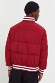 Куртка-бомбер Tommy Jeans чоловічий колір бордовий перехідна