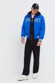 Куртка-бомбер Tommy Jeans чоловічий перехідна колір блакитний Куртка-бомбер Tommy Jeans чоловічий перехідна колір блакитний