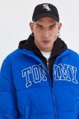 Куртка-бомбер Tommy Jeans чоловічий перехідна колір блакитний Куртка-бомбер Tommy Jeans чоловічий перехідна колір блакитний