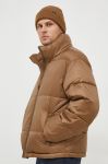 Куртка Trussardi чоловіча колір коричневий зимова Куртка Trussardi чоловіча колір коричневий зимова