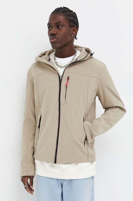 Куртка Superdry чоловіча колір бежевий перехідна (3678854) Куртка Superdry чоловіча колір бежевий перехідна (3678854)