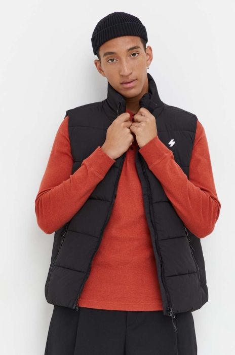 Безрукавка Superdry чоловічий колір чорний зимовий (3575202) Безрукавка Superdry чоловічий колір чорний зимовий (3575202)