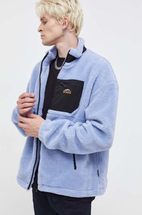 Куртка з домішкою вовни On Vacation перехідна колір блакитний Куртка з домішкою вовни On Vacation перехідна колір блакитний