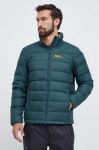 Спортивна пухова куртка Jack Wolfskin Ather колір зелений Спортивна пухова куртка Jack Wolfskin Ather колір зелений