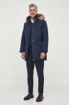 Парка Barbour чоловіча колір синій зимова Парка Barbour чоловіча колір синій зимова