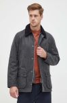 Куртка Barbour чоловіча колір сірий перехідна Куртка Barbour чоловіча колір сірий перехідна