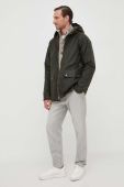Бавовняна куртка Barbour Bedale колір зелений перехідна oversize Бавовняна куртка Barbour Bedale колір зелений перехідна oversize