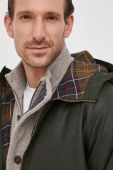 Бавовняна куртка Barbour Bedale колір зелений перехідна oversize Бавовняна куртка Barbour Bedale колір зелений перехідна oversize