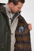 Бавовняна куртка Barbour Bedale колір зелений перехідна oversize Бавовняна куртка Barbour Bedale колір зелений перехідна oversize