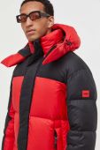 Пухова куртка HUGO чоловіча колір червоний зимова