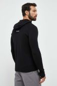 Спортивна кофта Mammut Aconcagua ML Hooded колір чорний з капюшоном однотонна Спортивна кофта Mammut Aconcagua ML Hooded колір чорний з капюшоном однотонна