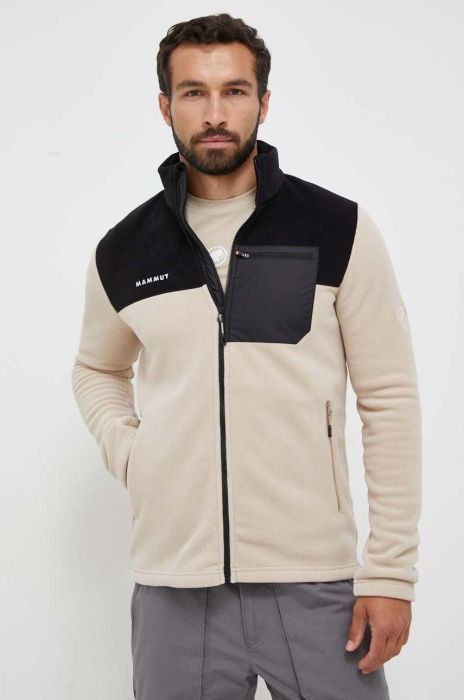 Спортивна кофта Mammut Innominata ML колір бежевий візерунок Спортивна кофта Mammut Innominata ML колір бежевий візерунок