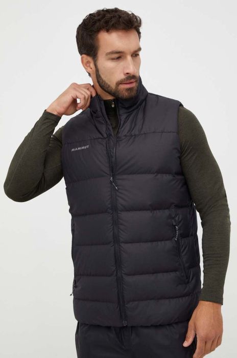 Спортивний пуховий жилет Mammut Whitehorn IN колір чорний зимовий Спортивний пуховий жилет Mammut Whitehorn IN колір чорний зимовий