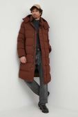 Пухова куртка Hetrego чоловіча колір коричневий зимова (3633104)