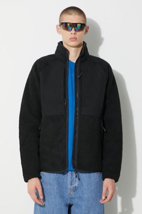 Куртка Fjallraven Vardag Pile чоловіча колір чорний перехідна Куртка Fjallraven Vardag Pile чоловіча колір чорний перехідна