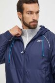 Куртка Reebok чоловіча колір синій перехідна oversize Куртка Reebok чоловіча колір синій перехідна oversize
