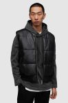 Безрукавка AllSaints ML007Y NARO PUFFER JACKET чоловіча колір чорний перехідна Безрукавка AllSaints ML007Y NARO PUFFER JACKET чоловіча колір чорний перехідна