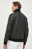 Шкіряна куртка Michael Kors чоловіча колір чорний перехідна (3676138) Шкіряна куртка Michael Kors чоловіча колір чорний перехідна (3676138)