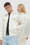 Куртка-бомбер Mercer Amsterdam колір бежевий перехідна oversize Куртка-бомбер Mercer Amsterdam колір бежевий перехідна oversize