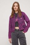 Джинсова куртка Guess Originals перехідна колір рожевий (3541855) Джинсова куртка Guess Originals перехідна колір рожевий (3541855)