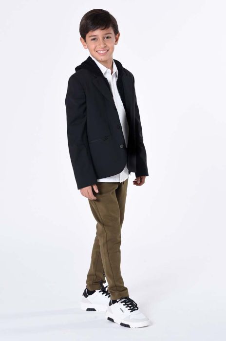 Дитячий піджак Karl Lagerfeld колір чорний (3559852) Дитячий піджак Karl Lagerfeld колір чорний (3559852)